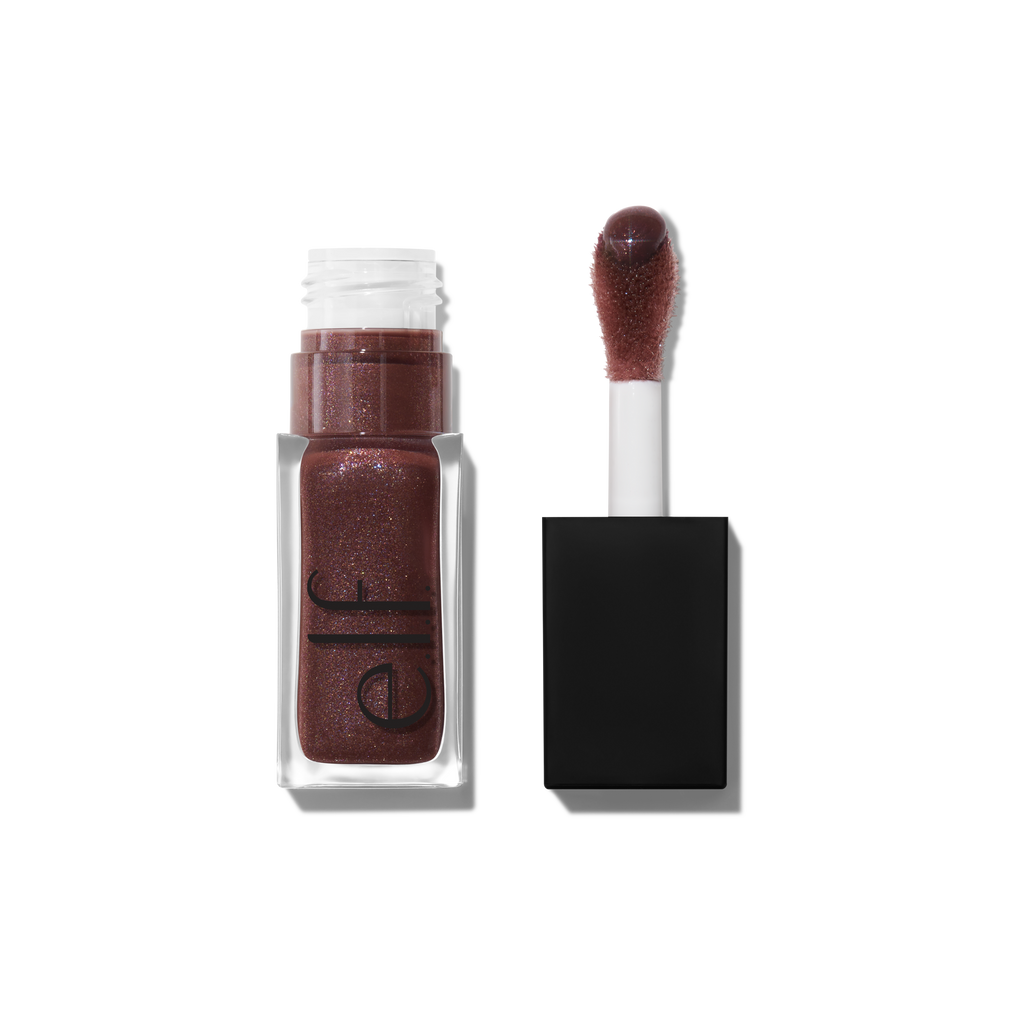 e.l.f. Glow Reviver Cool Brown Shimmer Plumping Lip Oil - Espresso Tonic