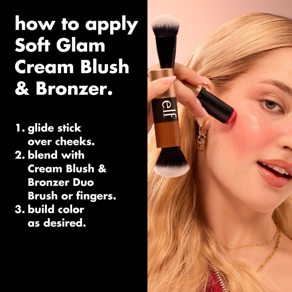 How To Apply Soft Glam Cream Blush and Bronzer in 3 Steps
